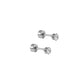 Screwback Stud Earrings - Micro Helen Silver - Shop LINNY CO