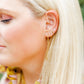 Screwback Stud Earrings - Micro Lightening Bolt - Shop LINNY CO