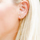 Screwback Stud Earrings - Micro Lightening Bolt - Shop LINNY CO