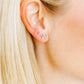 Screwback Stud Earrings - Micro Tally Silver - Shop LINNY CO