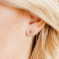 Screwback Stud Earrings - Micro Tally Silver - Shop LINNY CO