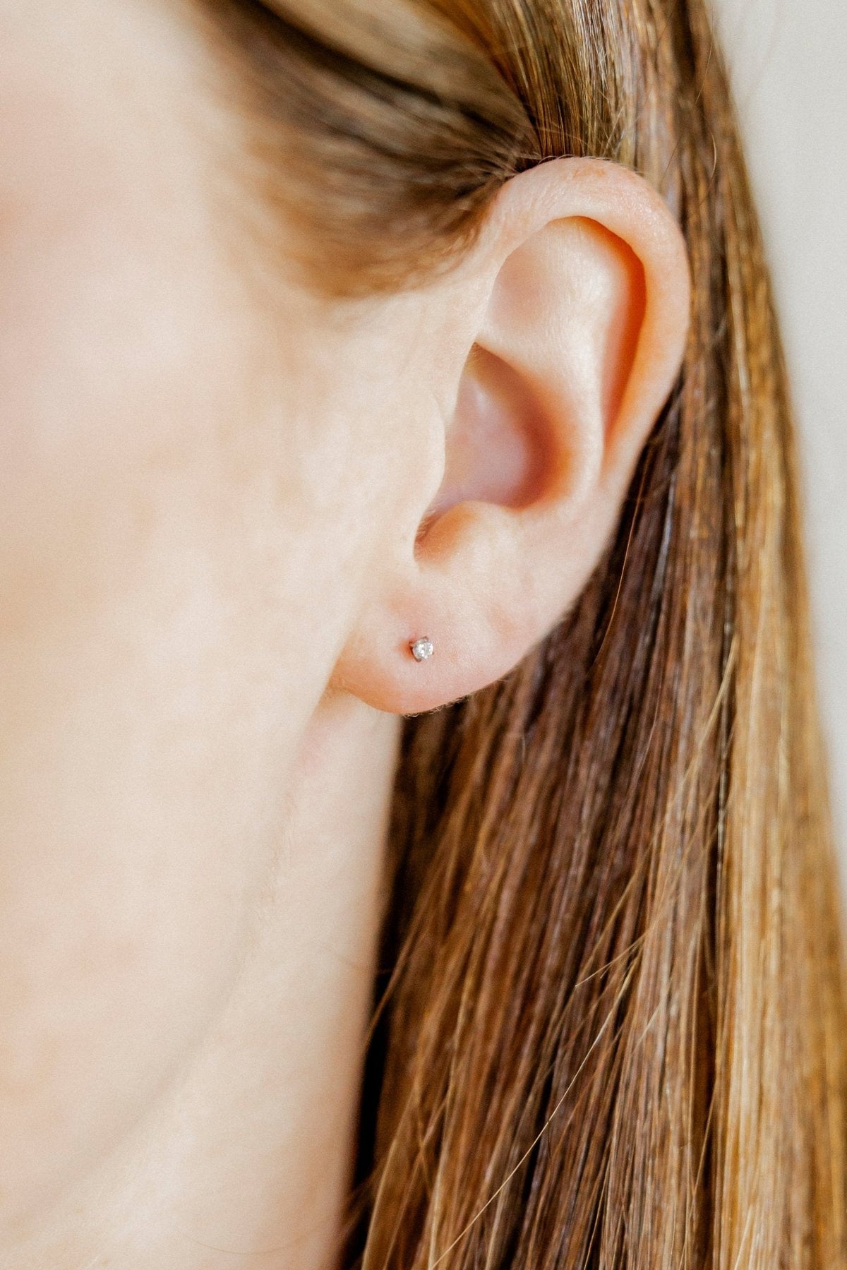 Screwback Stud Earrings - Micro Teagan CZ Silver - Shop LINNY CO