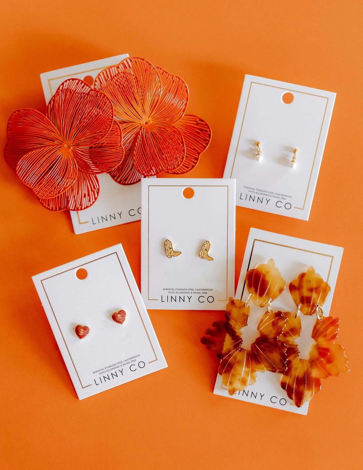 Screwback Stud Earrings - Millie Pearl Gold - Shop LINNY CO