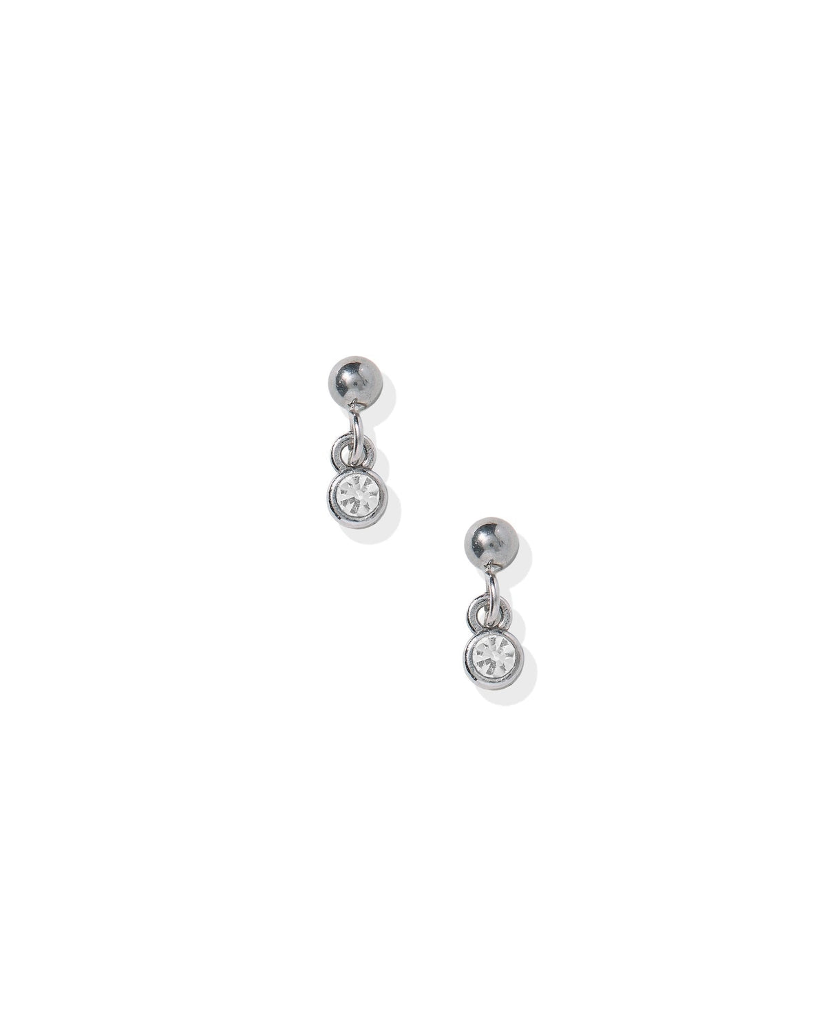 Screwback Stud Earrings - Millie Sparkle CZ Silver - Shop LINNY CO