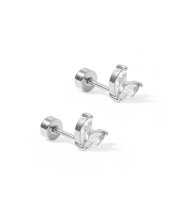 Screwback Stud Earrings - Nova Silver - Shop LINNY CO