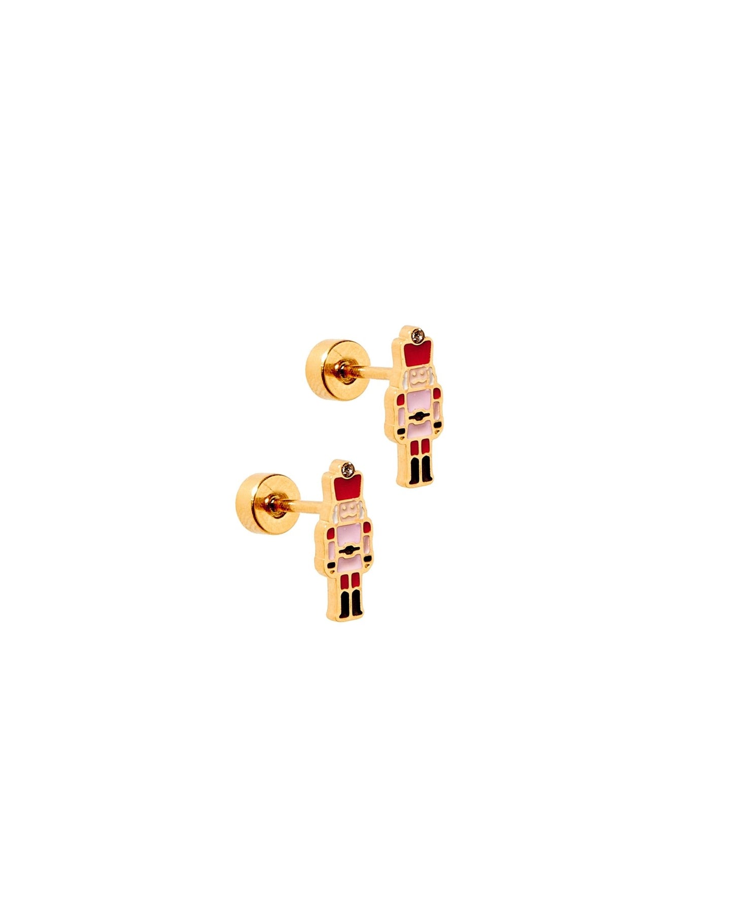 Screwback Stud Earrings - Nutcracker - Shop LINNY CO