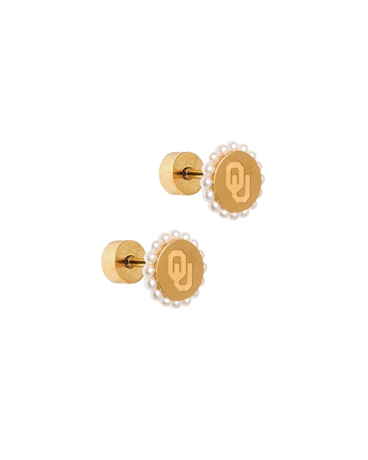 Screwback Stud Earrings - Oklahoma Alice Gold - Shop LINNY CO