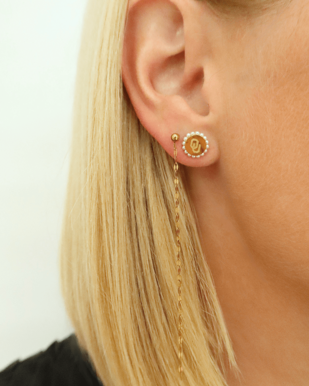 Screwback Stud Earrings - Oklahoma Alice Gold - Shop LINNY CO