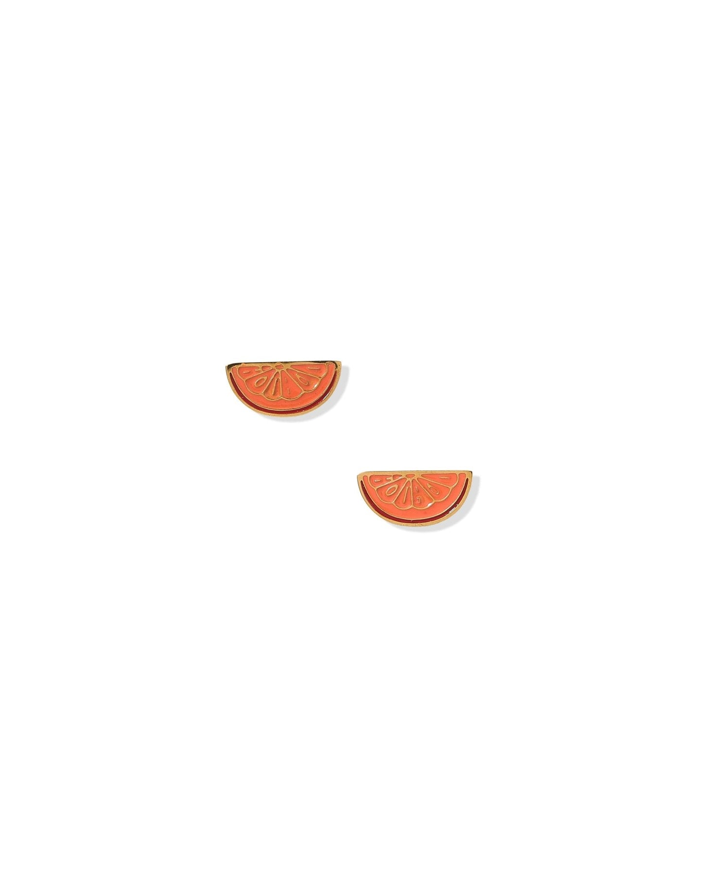 Screwback Stud Earrings - Orange Slice - Shop LINNY CO
