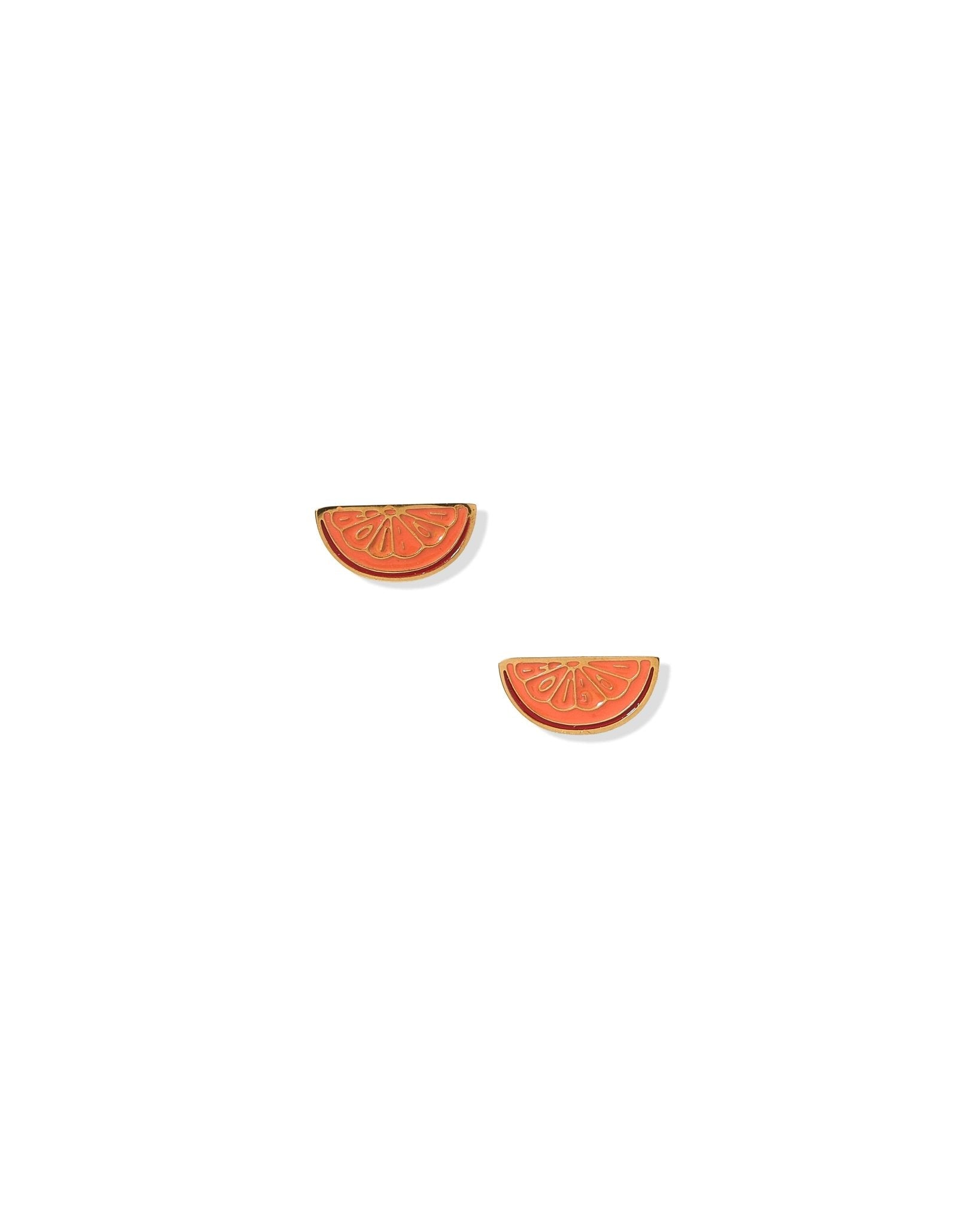 Screwback Stud Earrings - Orange Slice - Shop LINNY CO