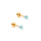 Screwback Stud Earrings - Payton Pearl Blue 3mm - Shop LINNY CO