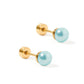 Screwback Stud Earrings - Payton Pearl Blue 5mm - Shop LINNY CO