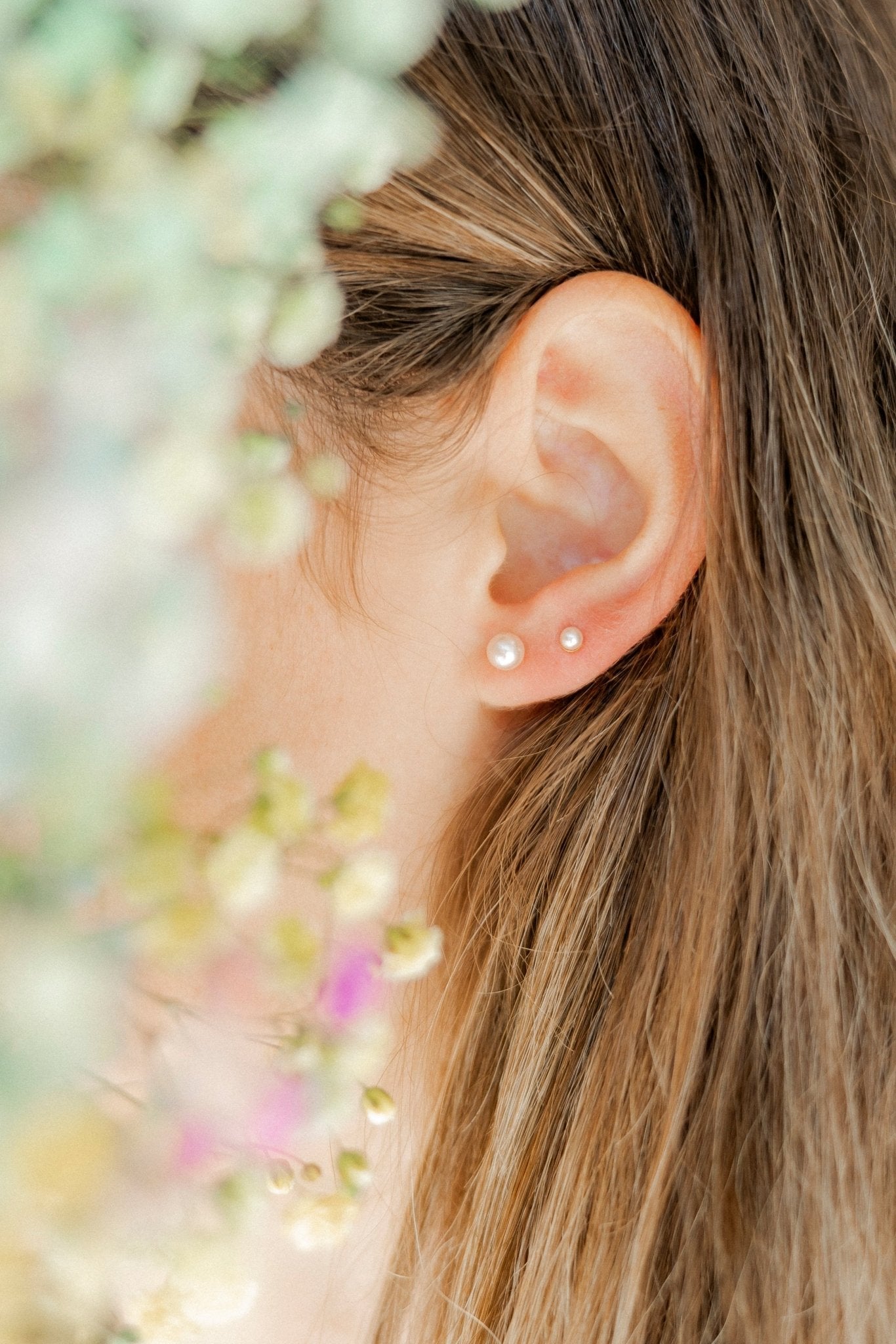 Screwback Stud Earrings - Payton Pearl Pink 3mm - Shop LINNY CO