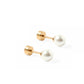 Screwback Stud Earrings - Payton Pearl White 5mm - Shop LINNY CO