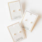 Screwback Stud Earrings - Payton Pearl White 5mm - Shop LINNY CO
