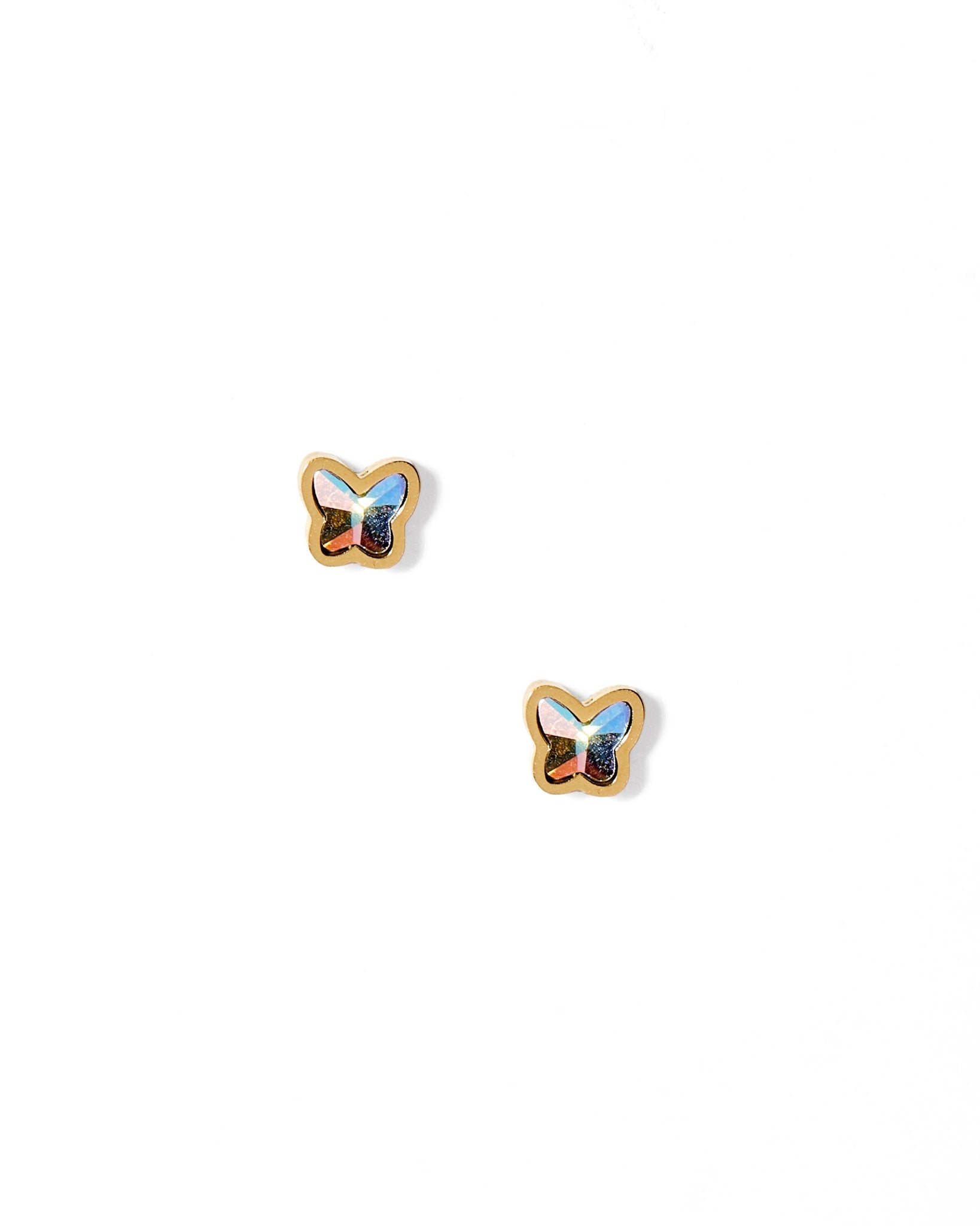 Screwback Stud Earrings - Polly Butterfly - Shop LINNY CO
