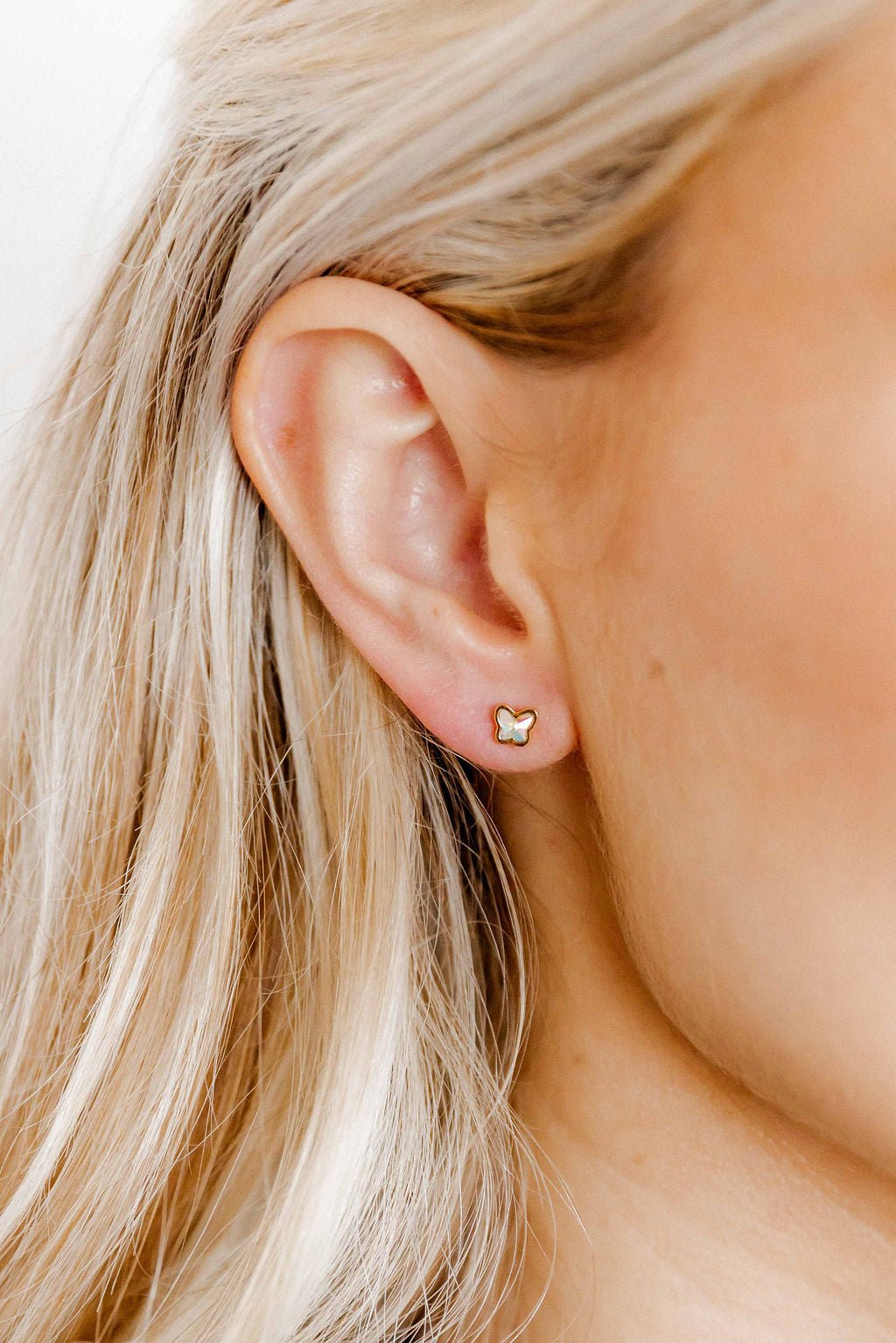 Screwback Stud Earrings - Polly Butterfly - Shop LINNY CO