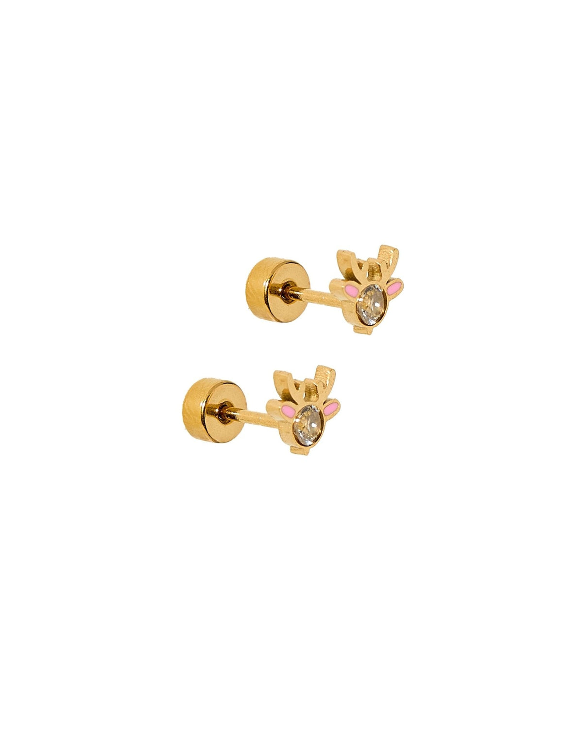 Screwback Stud Earrings - Reindeer - Shop LINNY CO