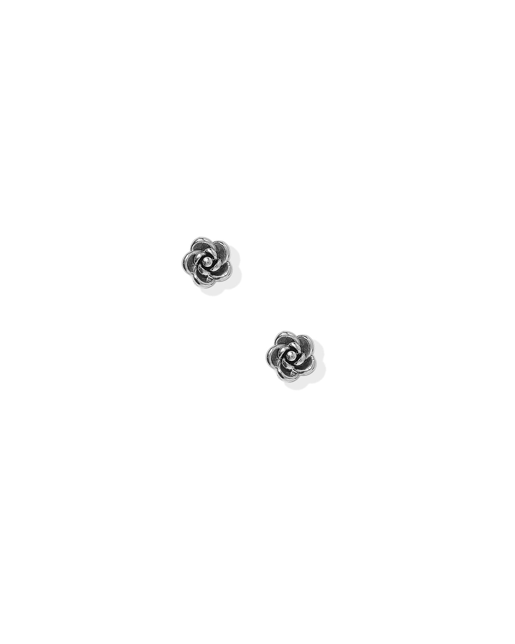 Screwback Stud Earrings - Rose Silver - Shop LINNY CO