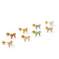 Screwback Stud Earrings - Sadie Bow Green - Shop LINNY CO