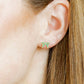 Screwback Stud Earrings - Sadie Bow Green - Shop LINNY CO