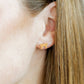 Screwback Stud Earrings - Sadie Bow Orange - Shop LINNY CO