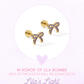 Screwback Stud Earrings - Sadie Bow Purple - Shop LINNY CO
