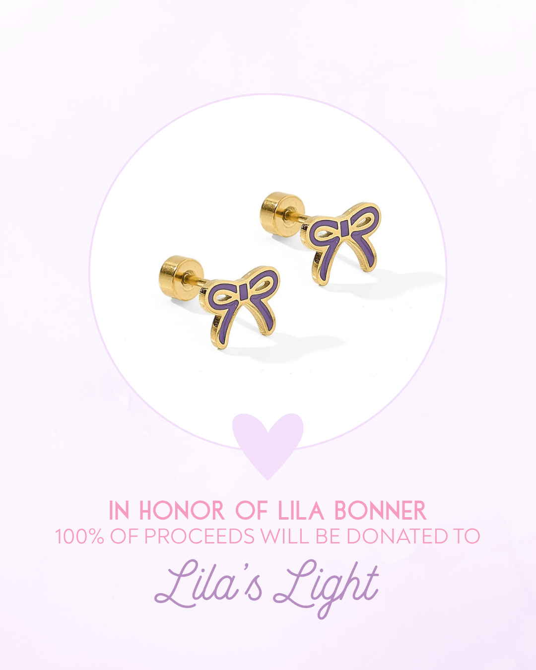 Screwback Stud Earrings - Sadie Bow Purple - Shop LINNY CO