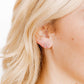 Screwback Stud Earrings - Sadie Bow Silver - Shop LINNY CO