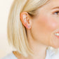 Screwback Stud Earrings - Sadie Bow Silver - Shop LINNY CO