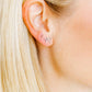 Screwback Stud Earrings - Sadie Bow Silver - Shop LINNY CO
