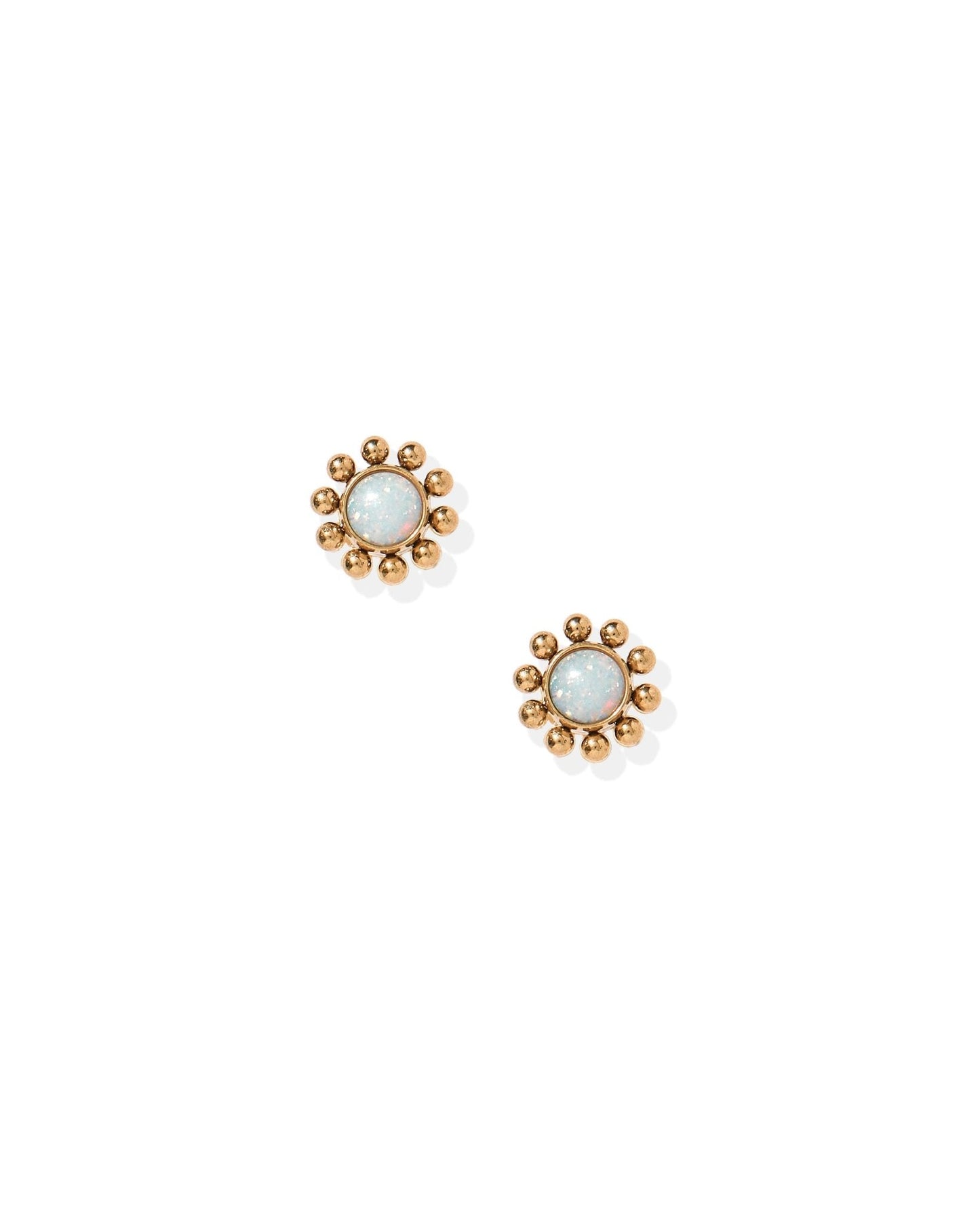 Screwback Stud Earrings - Serena Opal - Shop LINNY CO