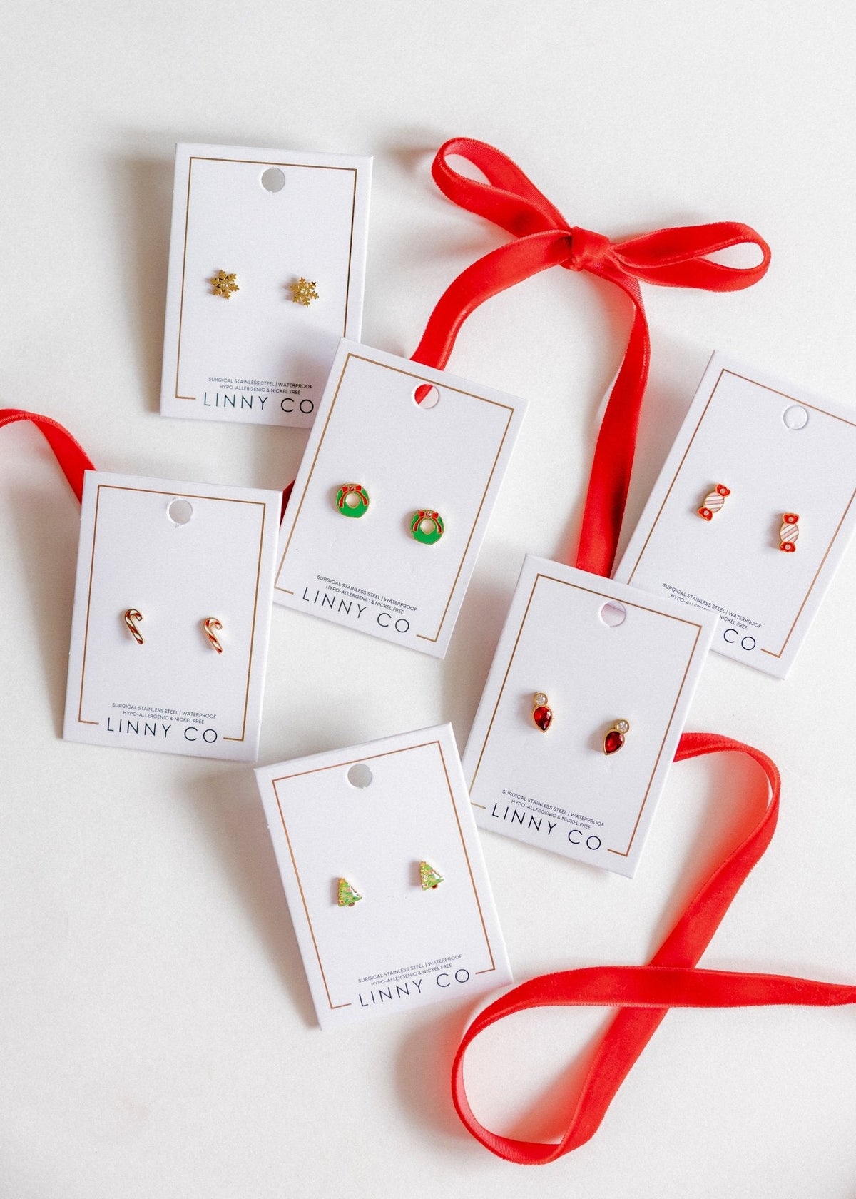 Screwback Stud Earrings - Snowflake Gold - Shop LINNY CO