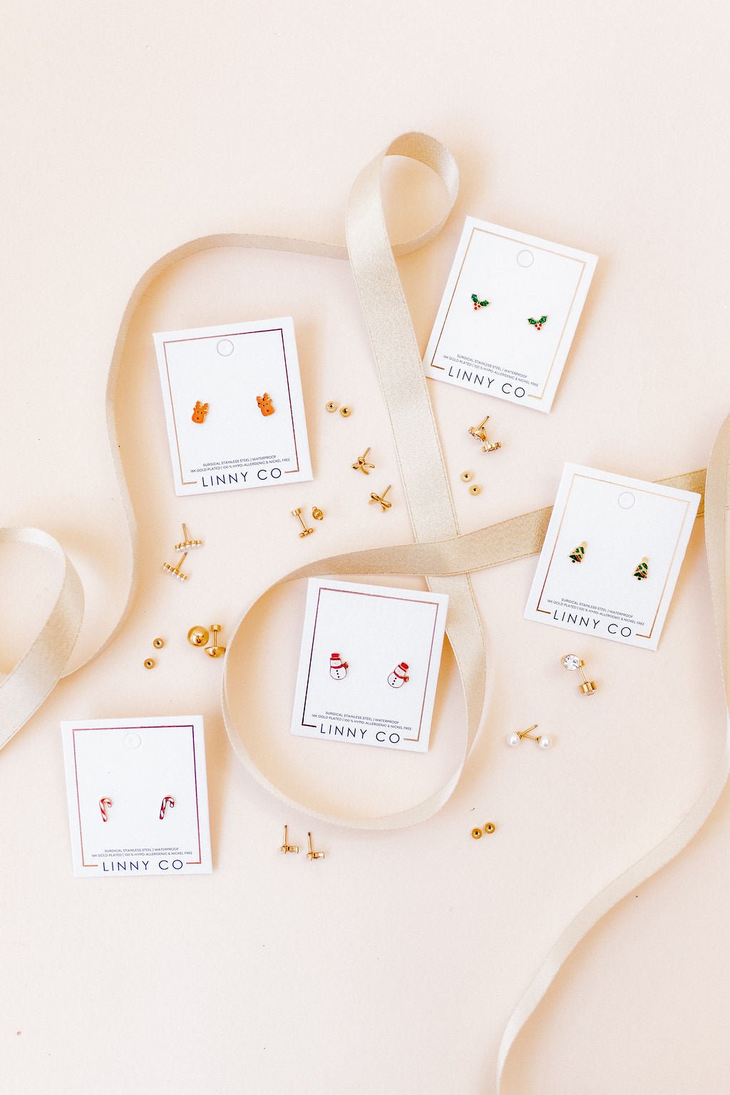 Screwback Stud Earrings - Snowman - Shop LINNY CO