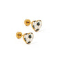 Screwback Stud Earrings - Soccer - Shop LINNY CO