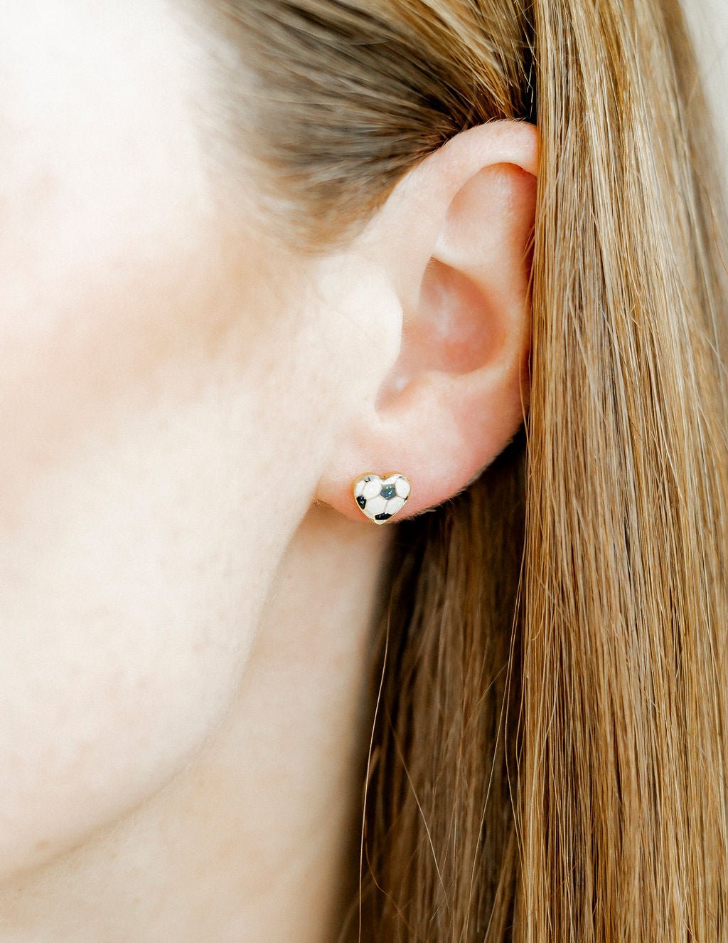 Screwback Stud Earrings - Soccer - Shop LINNY CO