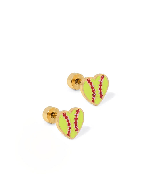 Screwback Stud Earrings - Softball - Shop LINNY CO