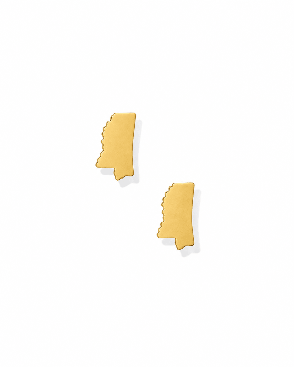 Screwback Stud Earrings - State of Mississippi Gold - Shop LINNY CO