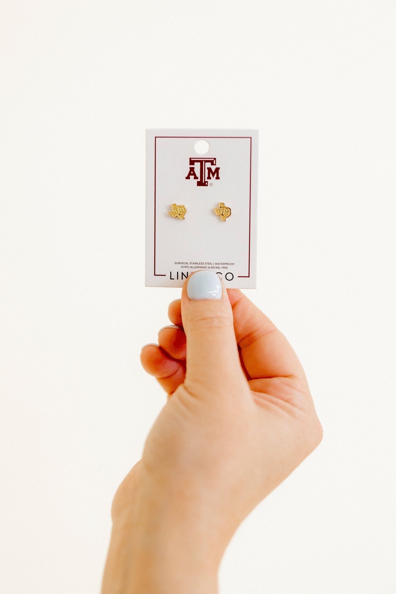 Screwback Stud Earrings - Texas A&M State Logo - Shop LINNY CO