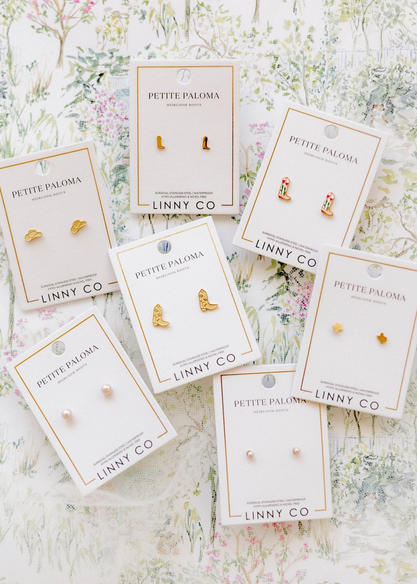 Screwback Stud Earrings - Tulip Cowgirl Boot PREORDER - Shop LINNY CO