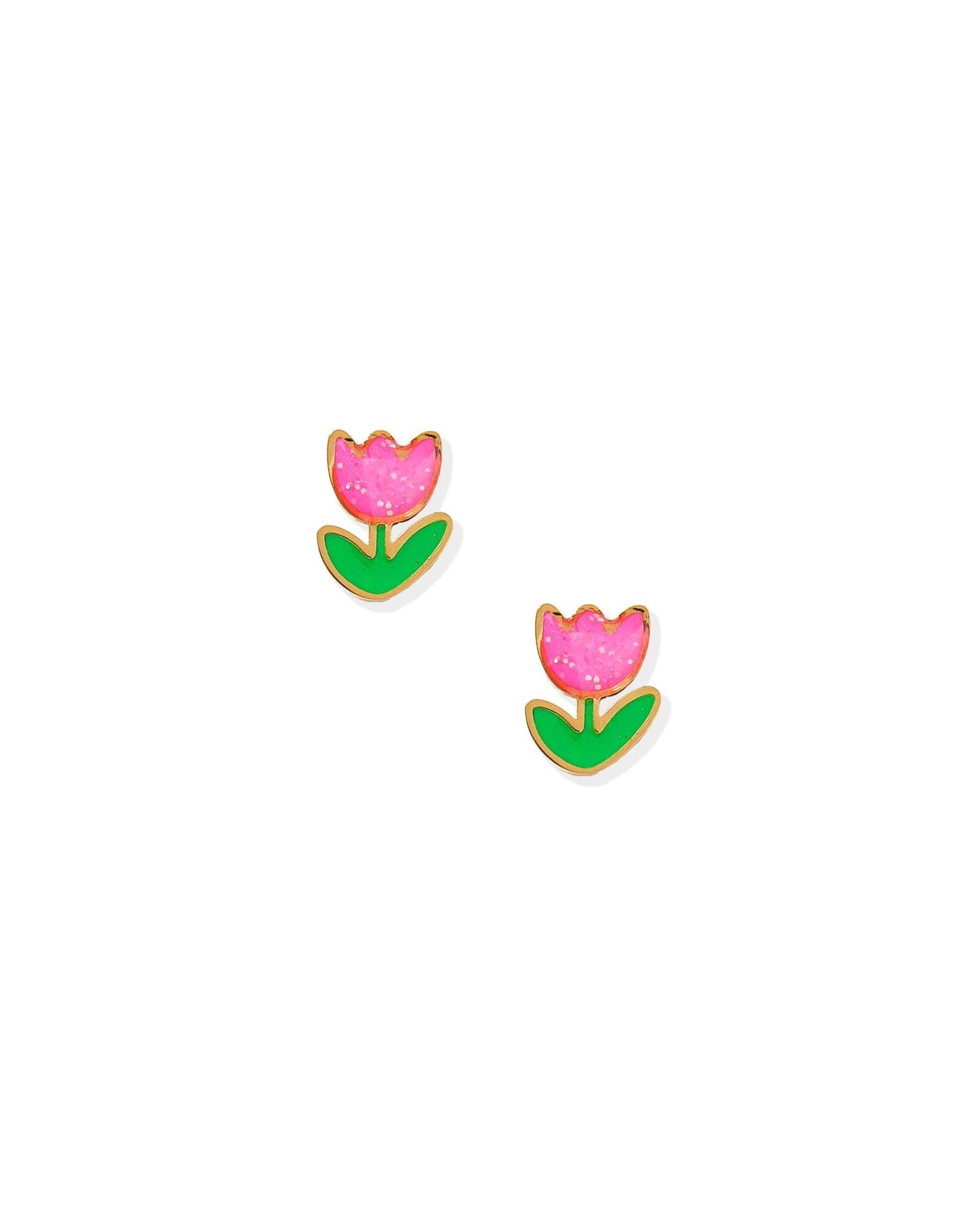 Screwback Stud Earrings - Tulip Pink - Shop LINNY CO