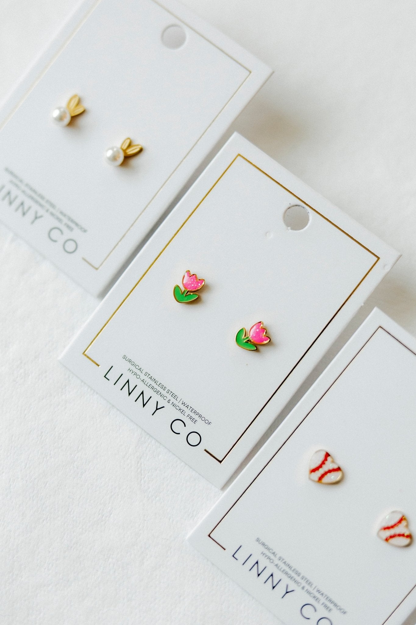 Screwback Stud Earrings - Tulip Pink - Shop LINNY CO