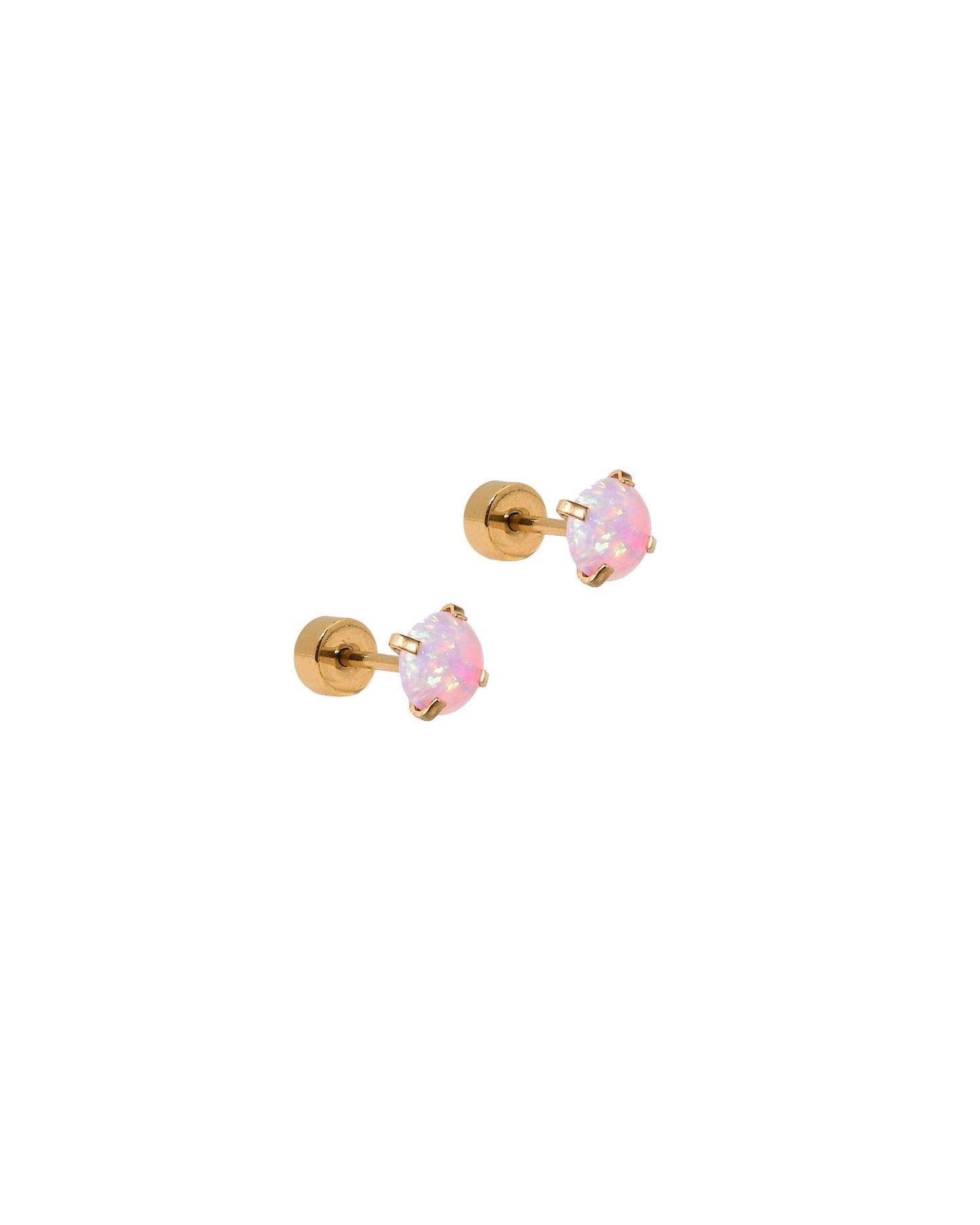 Screwback Stud Earrings - Venus Opal Lilac - Shop LINNY CO