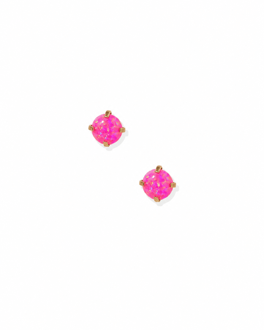 Screwback Stud Earrings - Venus Opal Neon Pink - Shop LINNY CO