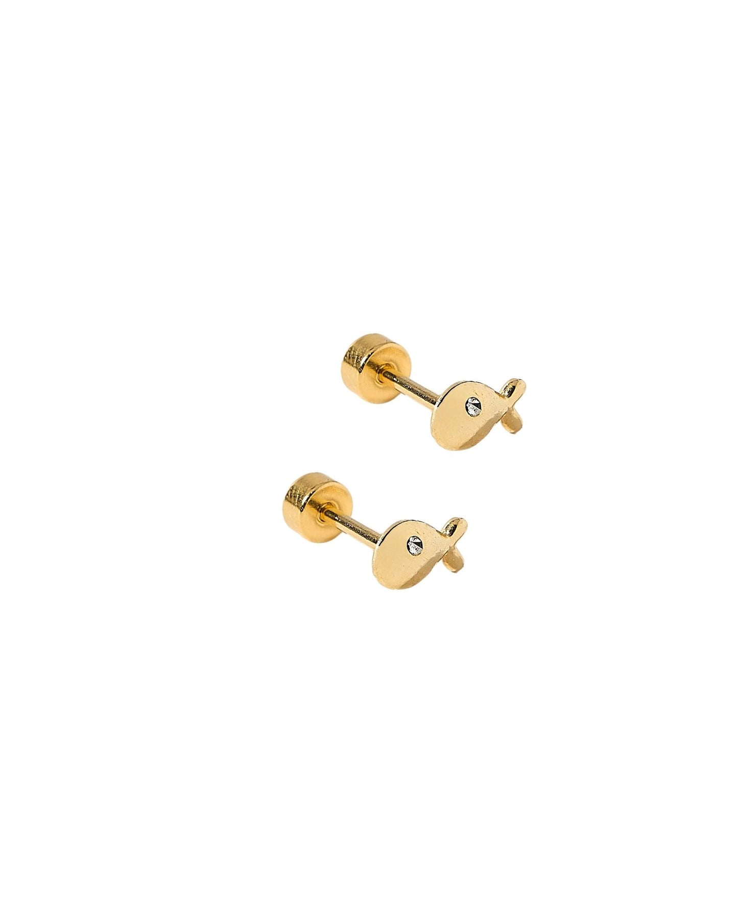 Screwback Stud Earrings - Whale - Shop LINNY CO