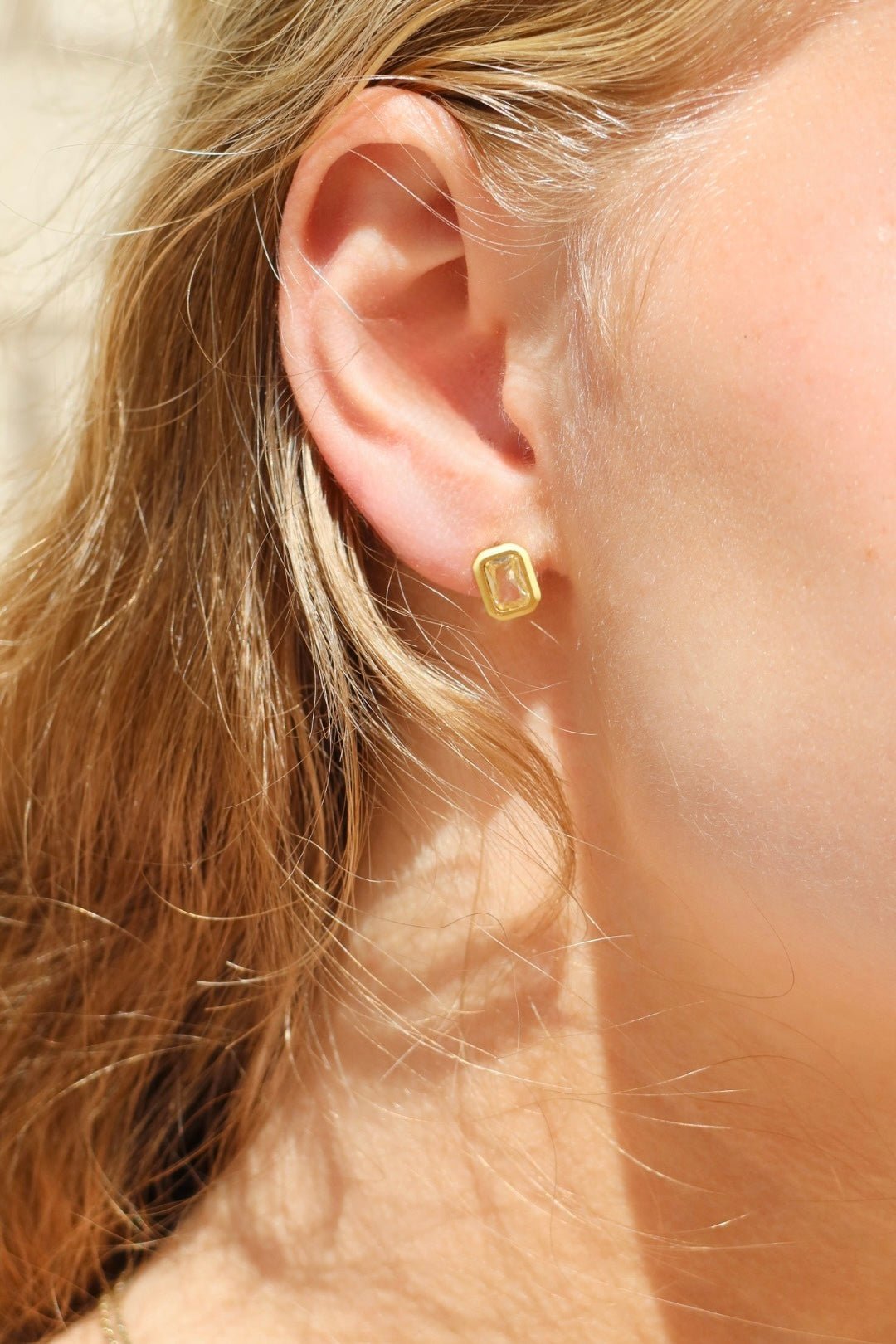 Screwback Stud Earrings - Whitney Butter Yellow - Shop LINNY CO