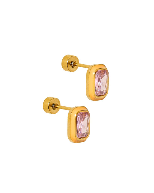 Screwback Stud Earrings - Whitney Orange Sherbert - Shop LINNY CO