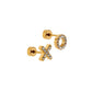 Screwback Stud Earrings - XO - Shop LINNY CO