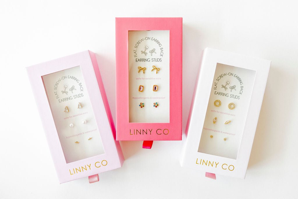 Screwback Stud Gift Set - The Darling Set - Shop LINNY CO