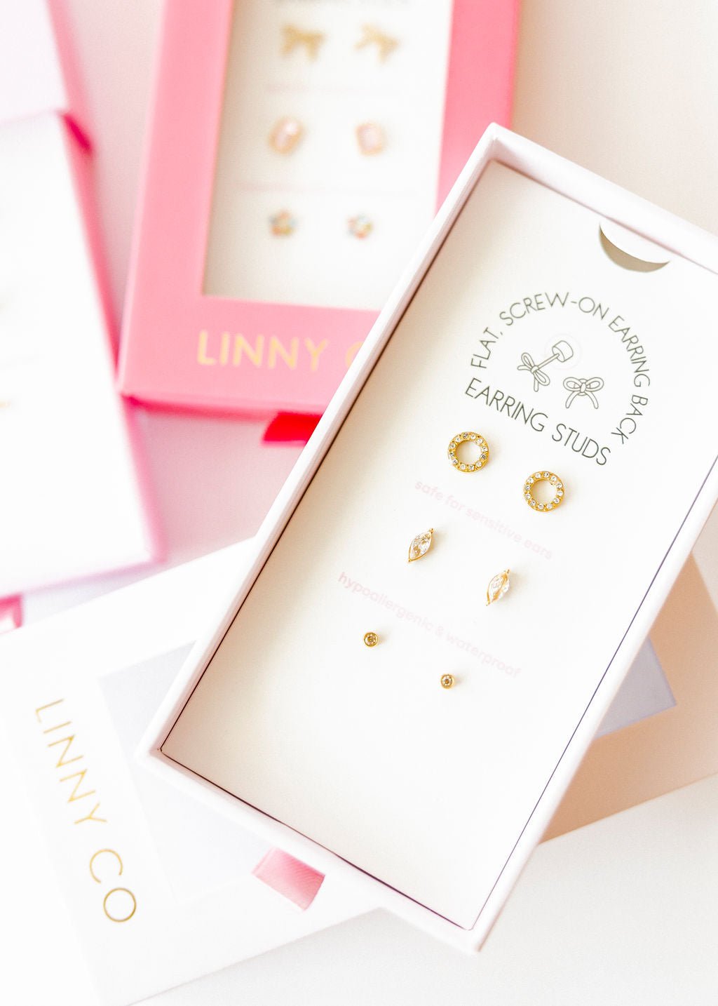 Screwback Stud Gift Set - The Signature Set - Shop LINNY CO